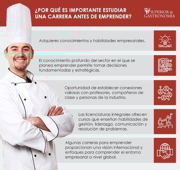 ¿Por qué es importante estudiar una carrera antes de emprender?